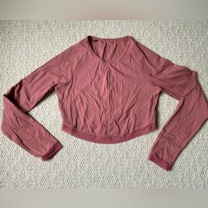 GYMSHARK X WHITNEY SIMMONS 1ST COLLECTION Pink Crop Top, Size Medium